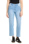 Nic + Zoe Nic+zoe High Rise Straight Leg Jeans In Silverstone In Blue