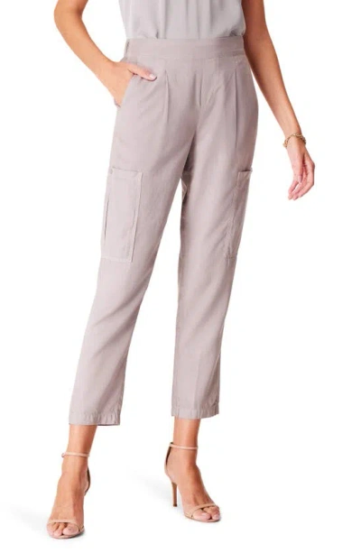 Nic + Zoe Refined Crop Cargo Trouser In French Linen