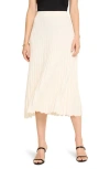 Nic + Zoe Nic+zoe Rib Sweater Midi Skirt In Classic Cream