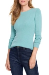 Nic + Zoe Nic+zoe Ribbed Sweater T-shirt In Aquamarine