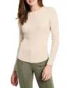 Nic + Zoe Nic+zoe Ribbed Sweater Tee In Neutral