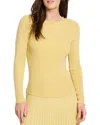 Nic + Zoe Nic+zoe Ribbed Sweater T-shirt In Lemongrass