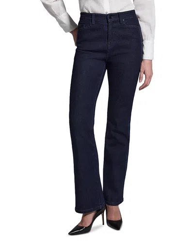 NIC + ZOE NIC+ZOE RIBBON TRIM BREAKAWAY HIGH RISE BOOTCUT JEANS IN NIGHT