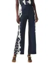 Nic + Zoe Nic+zoe Rose Bloom Wide Leg Pants In Blue