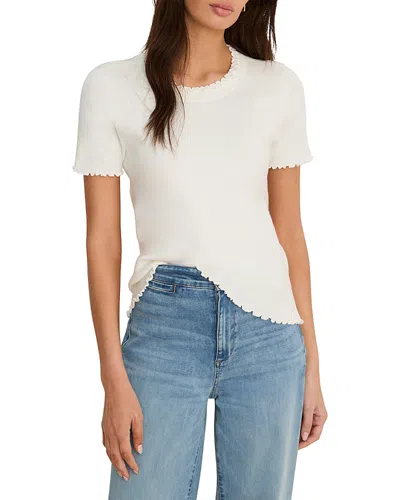 NIC + ZOE NIC+ZOE RUFFLE TRIM SWEATER TEE