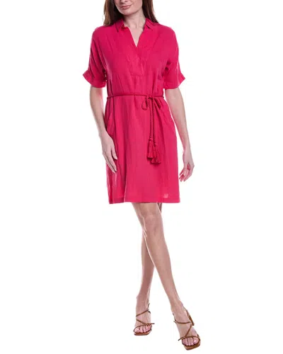 Nic + Zoe Nic+zoe Rumba Linen-blend Mini Dress In Multi