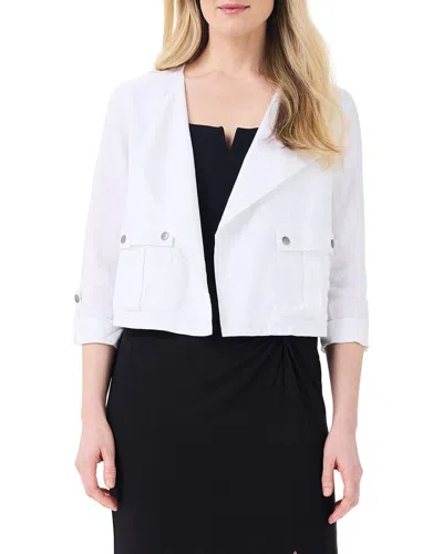 Nic + Zoe Nic+zoe Rumba Linen-blend Moto Jacket