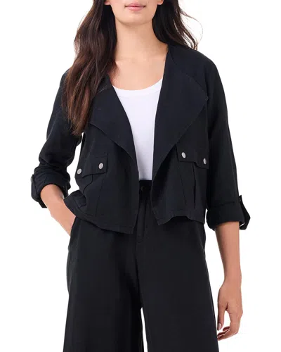 Nic + Zoe Nic+zoe Rumba Linen-blend Moto Jacket