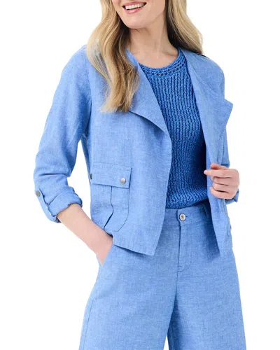Nic + Zoe Nic+zoe Rumba Linen-blend Moto Jacket