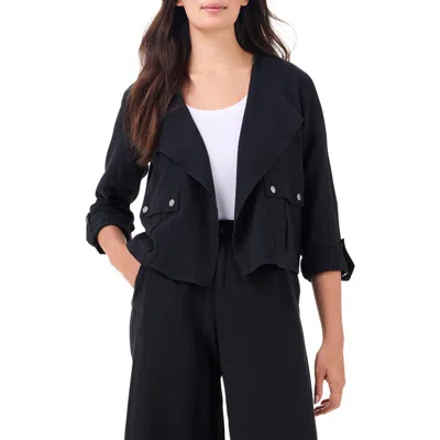 NIC + ZOE NIC+ZOE RUMBA LINEN BLEND MOTO JACKET