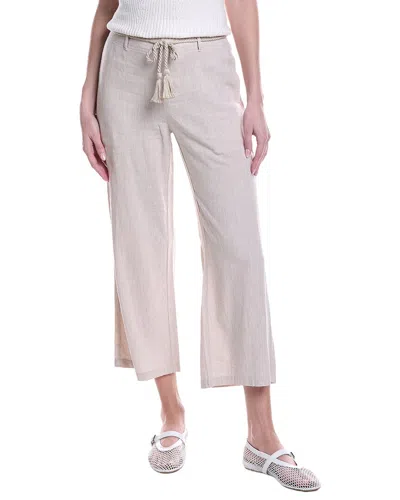 Nic + Zoe Nic+zoe Rumba Linen-blend Pant In Neutral