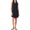 Nic + Zoe Rumba Linen Blend Shift Dress In Black Onyx