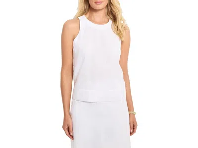 Nic + Zoe Rumba Linen Pop On Tank Women's Clothing Paper White: Md (us 8-10)