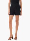 Nic + Zoe Rumba Linen Trouser Short In Black In Black