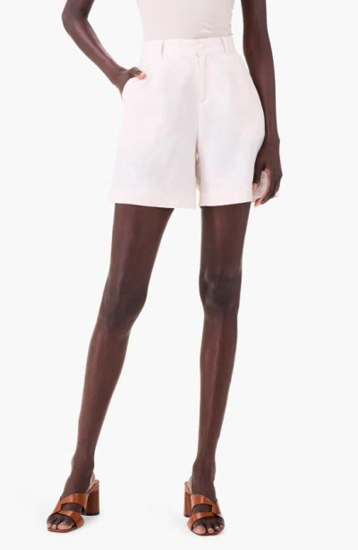 Nic + Zoe Rumba Organic Linen Blend Shorts In Canvas