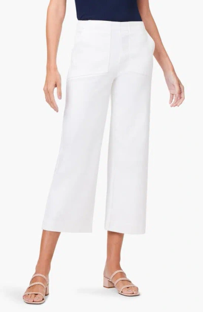 NIC + ZOE NIC+ZOE RUMBA PARK WIDE LEG CROP ORGANIC LINEN BLEND PANTS