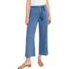 Nic + Zoe Rumba Linen Rope Belt Pant In Blue Mix
