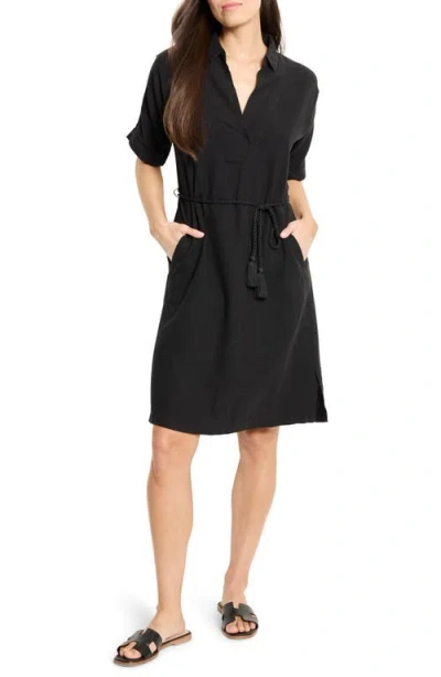 Nic + Zoe Nic+zoe Rumba Linen Blend Belted Dress