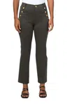 Nic + Zoe Sailor Demi Boot Pant In Hickory In Black