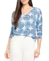 Nic + Zoe Nic+zoe Sand Dollar Supersoft Sweater In Multi