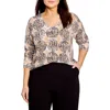 Nic + Zoe Nic+zoe Sand Dollar Supersoft Sweater In Neutral Multi