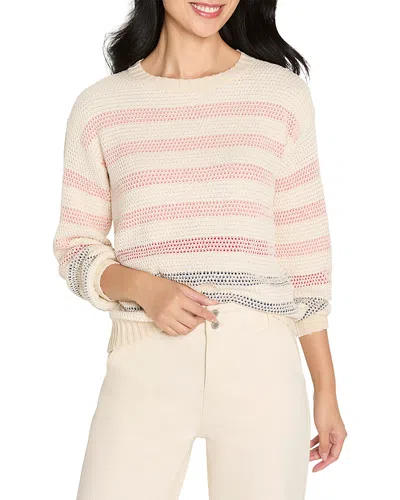 Nic + Zoe Nic+zoe Scandi Stripe Sweater In Multi