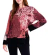Nic + Zoe Scenic Sweater In Red Multi In Multi