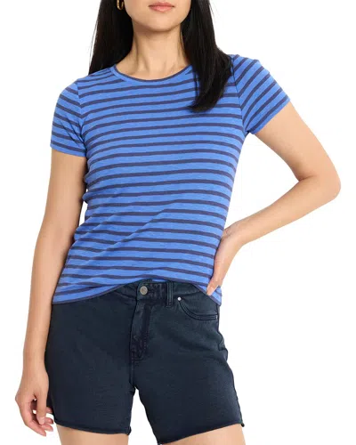 NIC + ZOE NIC+ZOE SCOOP NECK STRIPED T-SHIRT