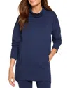 Nic + Zoe Seamed Scuba Funnel Neck Tunic In Ink