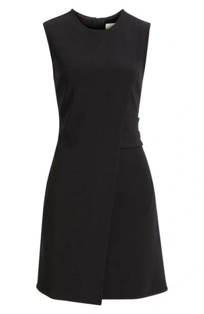 Nic + Zoe Nic+zoe Scuba Knit Angled Dress In Black