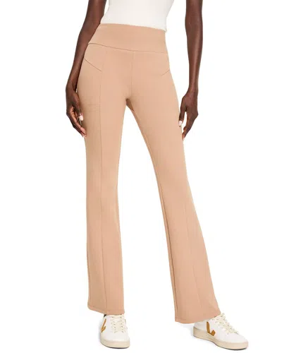 Nic + Zoe Seamed Scuba Bootcut Pant In Mochachino In Brown