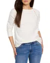 Nic + Zoe Nic+zoe Seamed Texture Top In White