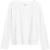 Nic + Zoe Nic+zoe Seamed Texture Top In Paper White