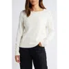 Nic + Zoe Nic+zoe Seamed Up Sweater In White