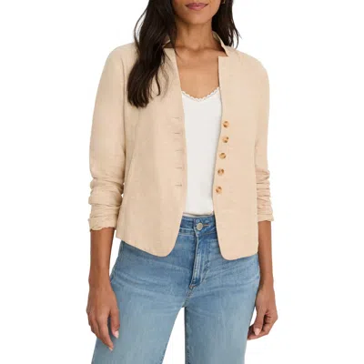 Nic + Zoe Nic+zoe Seams To Be Stretch Linen Jacket In Neutral