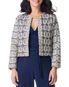 Nic + Zoe Nic+zoe Seaside Glimmer Embroidered Jacket