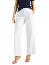 Nic + Zoe Seasonless Cotton Wide-leg Trousers In Paper White