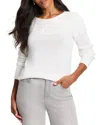 Nic + Zoe Nic+zoe Sequin Stitch Sweater In White