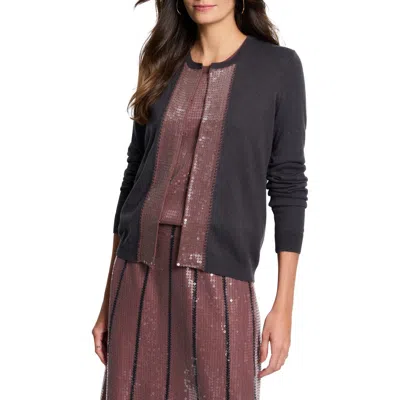 NIC + ZOE NIC+ZOE SEQUIN TRIM CARDIGAN