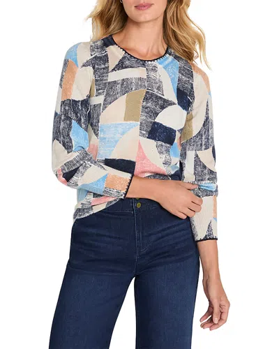 Nic + Zoe Nic+zoe Set Sail Sweater In Multi
