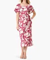 Nic + Zoe Nic+zoe Shadow Blocks Wrap Skirt Midi Dress In Multi