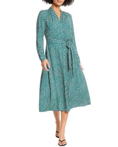 Nic + Zoe Nic+zoe Shadow Dot Olivia Dress In Green