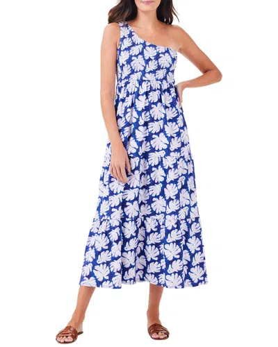Nic + Zoe Nic+zoe Shadow Palm One Shoulder Smocked Dress