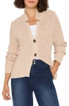 Nic + Zoe Nic+zoe Shaker Stitch Cady Sweater Jacket In Neutral