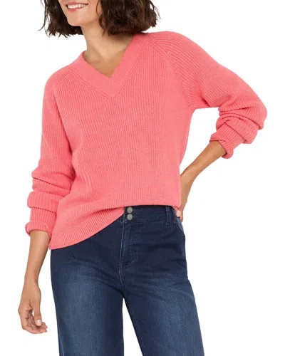 Nic + Zoe Nic+zoe Shaker Stitch Sweater In Spd-snapdragon