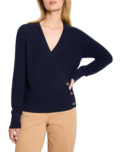NIC + ZOE NIC+ZOE SHAKER STITCH WRAP SWEATER