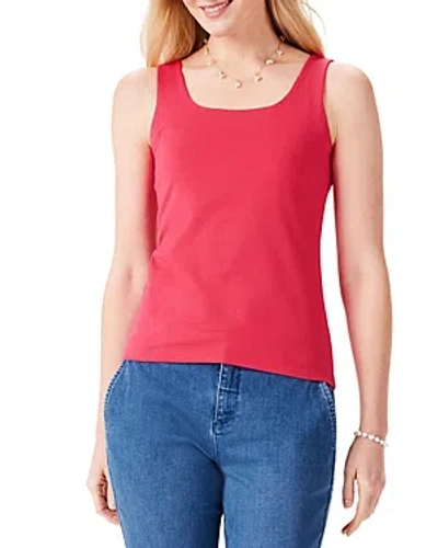 Nic + Zoe Women's Perfect Stretch Cotton Tank In Bright Rose