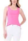Nic + Zoe Shelf Bra Perfect Tank Tops In Wild Pink In Red