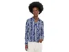 Nic + Zoe Shibori Stripe Top In Pattern