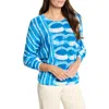 Nic + Zoe Plus Shifting Tides Supersoft Sweater In Blue Multi
